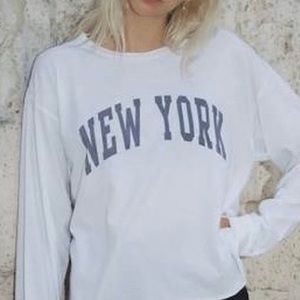 soft and cozy brandy melville new york long sleeve